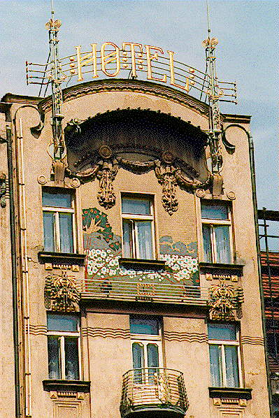 Prague Art Nouveau building